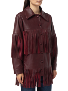 LORETTA FRINGE LEATHER JACKET