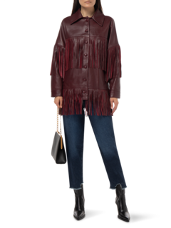 LORETTA FRINGE LEATHER JACKET