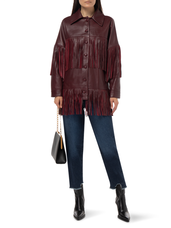 LORETTA FRINGE LEATHER JACKET