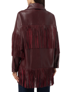 LORETTA FRINGE LEATHER JACKET