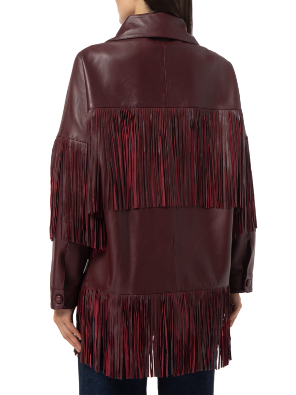 LORETTA FRINGE LEATHER JACKET