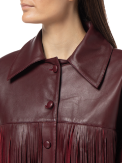 LORETTA FRINGE LEATHER JACKET