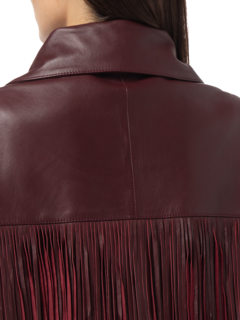 LORETTA FRINGE LEATHER JACKET