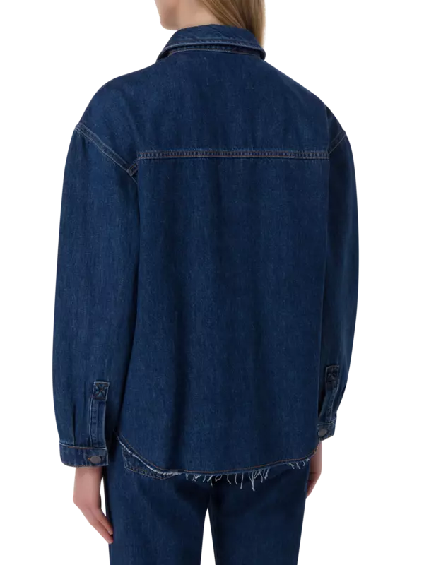 جاكيت جينز مطرز بنمط فير آيل
