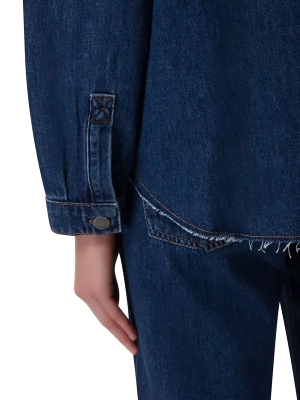 جاكيت جينز مطرز بنمط فير آيل