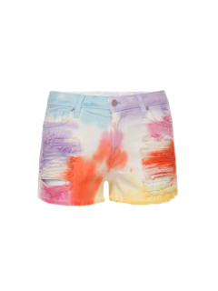 Hand-Dyed Denim Shorts