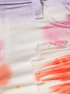 Hand-Dyed Denim Shorts