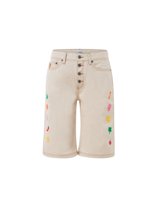 LUCKY CHARM EMBROIDERED SHORT