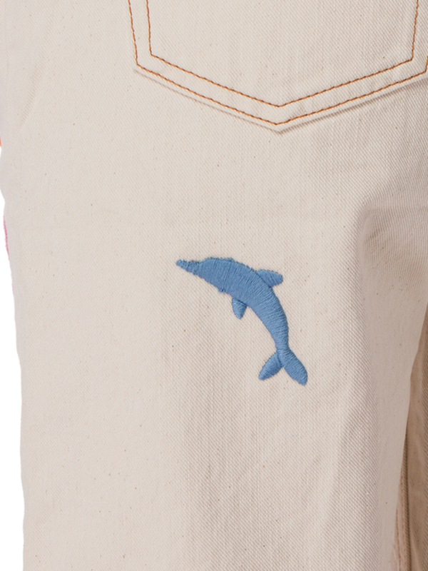 LUCKY CHARM EMBROIDERED SHORT