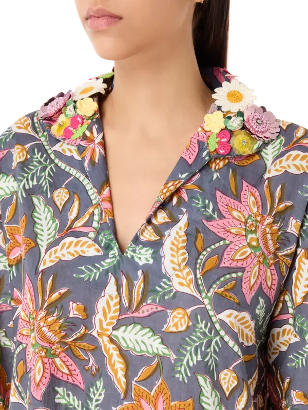 فستان ديا قفطان بطبعة زهور