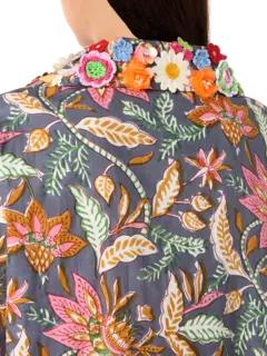 فستان ديا قفطان بطبعة زهور