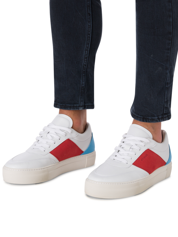 NOW VEGAN V4 RED AND BRIGHT BLUE
