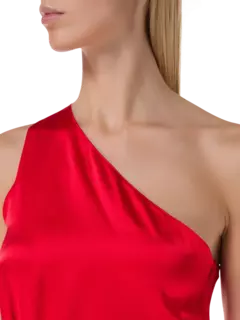 فستان فليم متوسط الطول مزين بالكرستال