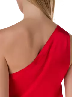 فستان فليم متوسط الطول مزين بالكرستال