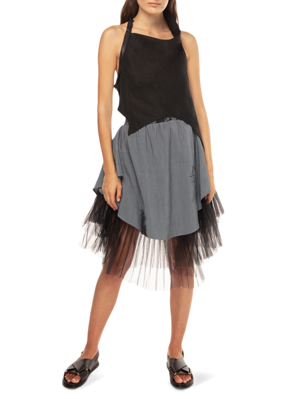Aysmmetrical Backless Sleeveless Top