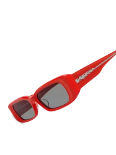 نظارة طبية بإطار مستطيل مستدير