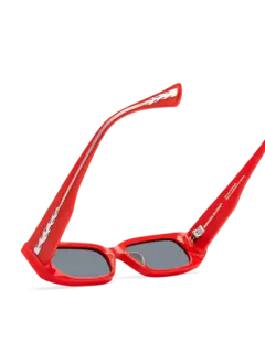 نظارة طبية بإطار مستطيل مستدير