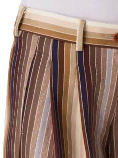 بنطال كاثرين مخطط بقصة أرجل واسعة