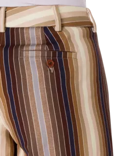 بنطال كاثرين مخطط بقصة أرجل واسعة