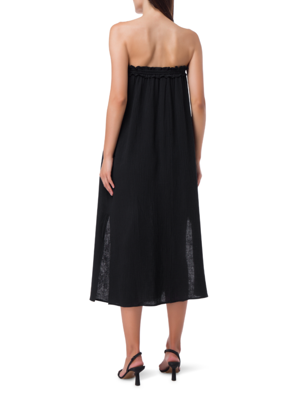 Khalo Cotton Strapless Midi Dress