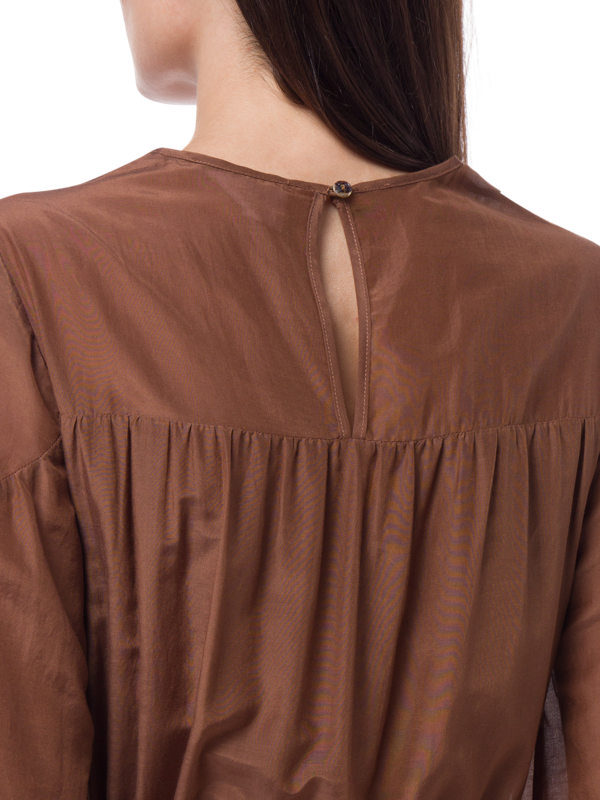 Rumi Silk Cotton Long Sleeve Maxi Dress