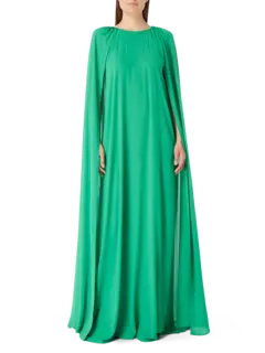 فستان ميني طويل بأكمام كاب