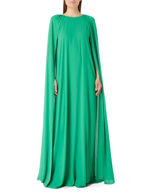 فستان ميني طويل بأكمام كاب