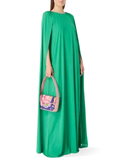 فستان ميني طويل بأكمام كاب