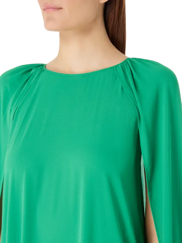 فستان ميني طويل بأكمام كاب