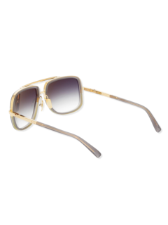 Grey/Gold Squared Sunglasses