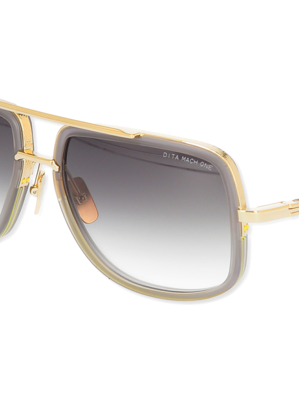 Grey/Gold Squared Sunglasses