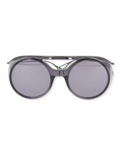 Black/Iron Grey Retro Sunglasses