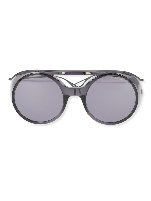 Black/Iron Grey Retro Sunglasses