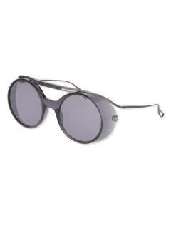 Black/Iron Grey Retro Sunglasses
