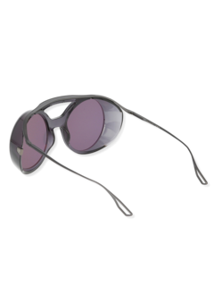 Black/Iron Grey Retro Sunglasses