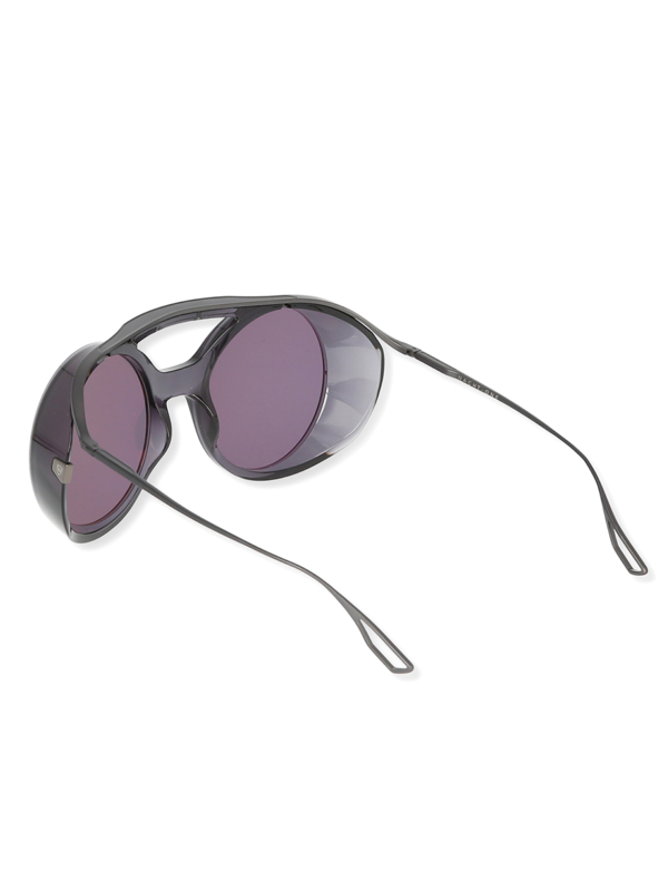 Black/Iron Grey Retro Sunglasses