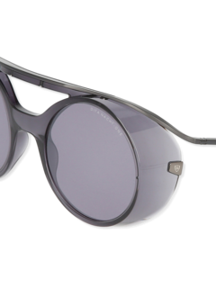 Black/Iron Grey Retro Sunglasses