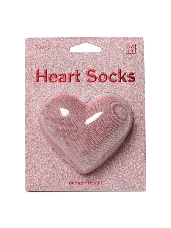 Pink Heart Socks