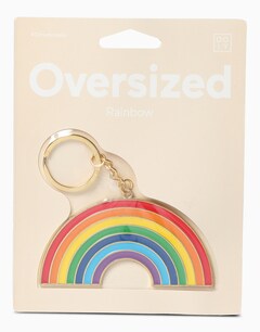 Multicolour Oversized Rainbow Key Chain