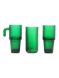 Green Saguaro Glasses- Four