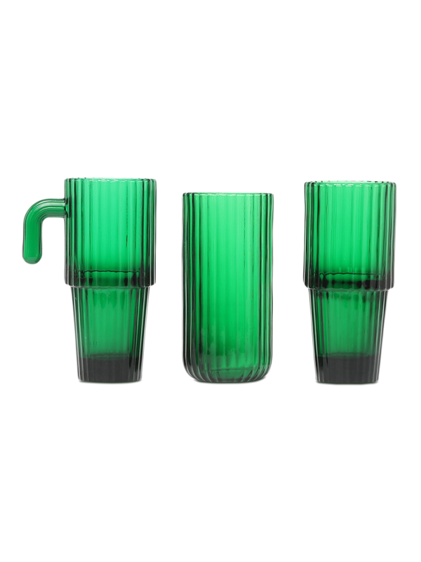 Green Saguaro Glasses- Four