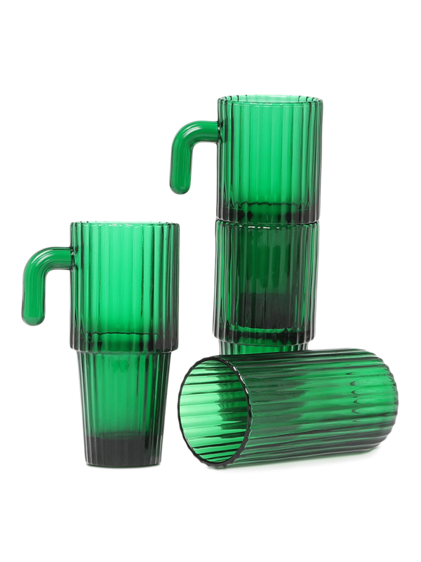 Green Saguaro Glasses- Four