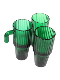 Green Saguaro Glasses- Four