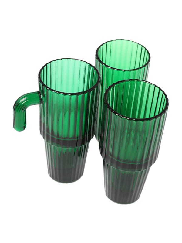 Green Saguaro Glasses- Four
