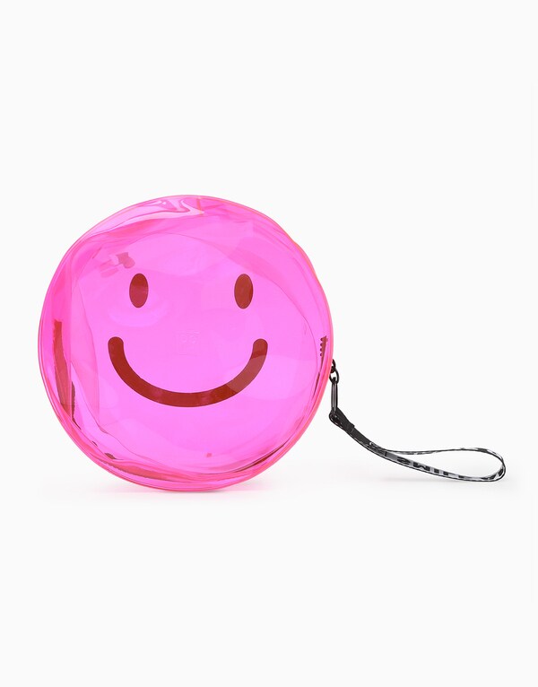 Neon Pink Toiletry Round Bag