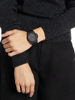 Black Unisex Wrist Watch