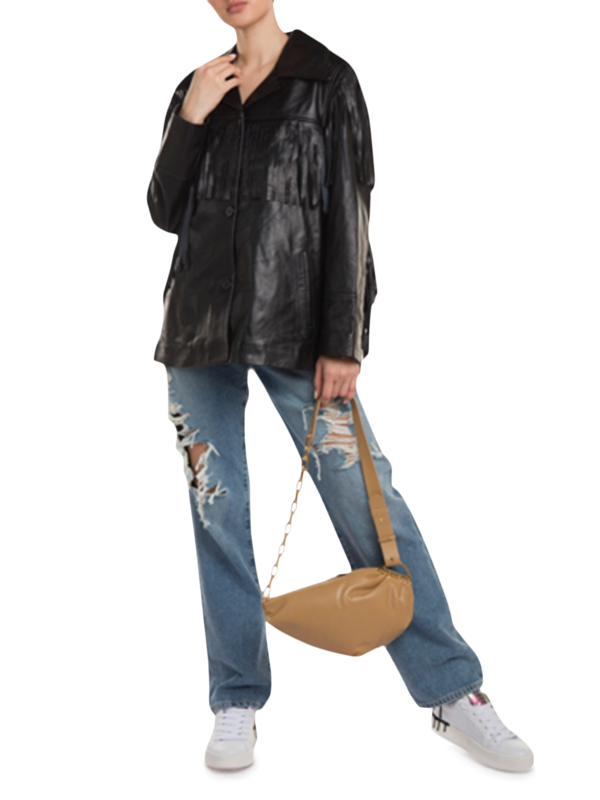 Fringed Leather Jacket