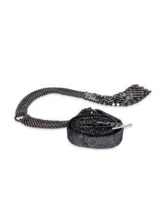 Silver Multi-Patterned Leather Belt