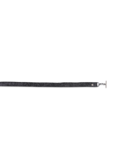 Silver Multi-Patterned Leather Belt