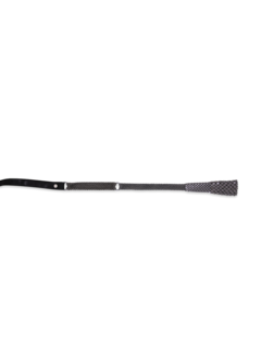 Black-and-Silver Multi-Patterned Leather Belt
